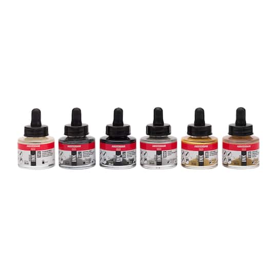 Amsterdam 30mL 6 Color Acrylic Ink Lettering Set
